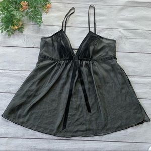 VICTORIA’S SECRET black babydoll size S